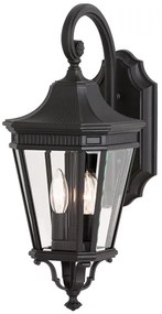 Aplică de exterior COTSWOLD LANE 2xE14/60W/230V IP44 neagră Feiss