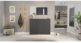 Pantofar gri antracit cu aspect de lemn de stejar 138x105x25 cm Libbiano – Germania