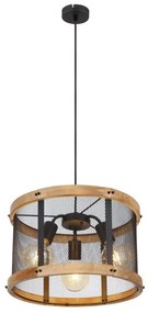Pendul design industrial Jeanie negru, maro