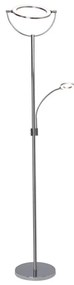 Brilliant - Lampă LED de podea dimabilă DEMIAN 2xLED/12W/230V crom lucios