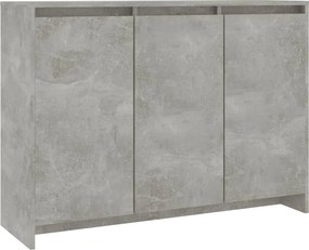 vidaXL Servantă, gri beton, 102x33x75 cm, lemn prelucrat