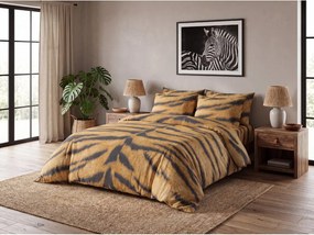 Lenjerie de pat din bumbac TIGER SKIN maro Dimensiune lenjerie de pat: 60 x 70 cm | 140 x 200 cm