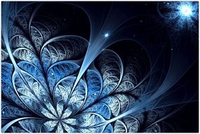 Tablou - Floare albastru închis (90x60 cm)