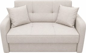 Canapea SAMY extensibila, 2 locuri, cu lada de depozitare, albastru, cadru metalic , 152x100x92 Bej, Stofa