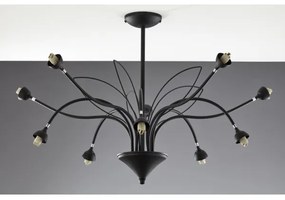 Jupiter 2056 - Candelabru GLORIOSA pe tijă 10xG9/14W/230V, negru