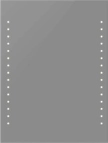 vidaXL Oglindă de baie de perete, cu lumini LED, 60 x 80 cm（L x î)