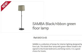 Lampadar / Lampa de podea modern design elegant SAMBA negru/verde 64313-43