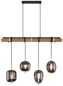Lustra suspendata design modern Blacky negru mat