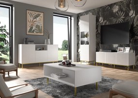 Comodă 3D3S 200 Rowanna (alb + Negru). 1125008