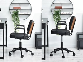 Scaun Henro (nuc închis + negru). 1109943