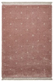 Covor Think Rugs Boho Dots, 160 x 220 cm, roz