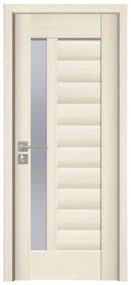 Usa Interior din MDF Novo Doors ND03 LUX PREMIUM, Cadru din Lemn Masiv, KIT COMPLET, Toc Reglabil de 10 CM INCLUS, Plinta pe Ambele Parti (Culoare: