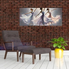 Tablou - Trei balerine (120x50 cm)