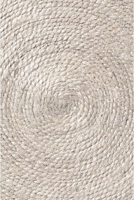 Covor în culoare naturală deschisă reversibil/țesut manual rotund din iută ø 150 cm Lina – Hanse Home