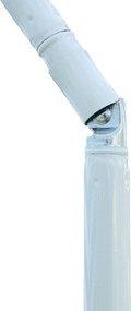 Outsunny Umbrelă de Plajă cu Acoperiș Înclinabil la 45°, Ø1.8x2 m, Verde și Alb | Aosom Romania