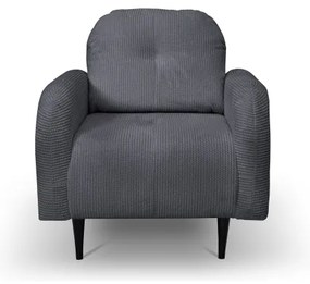 Fotoliu tapițat CLOUDY, gri