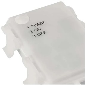 Instalație luminoasă LED de exterior pentru Crăciun 100xLED/3xAA alb cald IP44