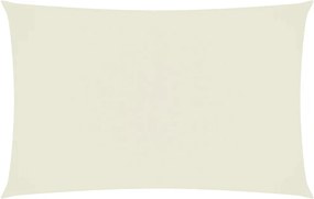 vidaXL Pânză parasolar, crem, 4x7 m, țesătură oxford, dreptunghiular