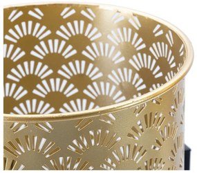 Set 2 suporturi pentru ghivece Mauro Ferretti Glissy, înălțime 38 cm, auriu