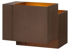 Lampă de perete modernă bronz închis cu 2 lumini - Transfer Double