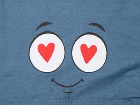 Lenjerie de pat din microfibra FUNNY EMOJI gri Dimensiune lenjerie de pat: 70 x 90 cm | 140 x 220 cm