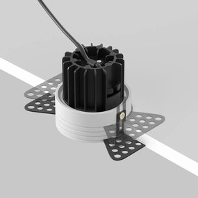Spot LED incastrabil design tehnic Round D-9,6cm alb