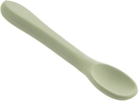 Lingură pentru copii verde salvie din silicon – Orion