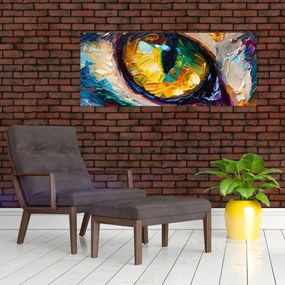Tablou - Ochi de pisică Pictură (120x50 cm)