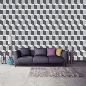 Fototapet - Pătrate 3D (254x184 cm)