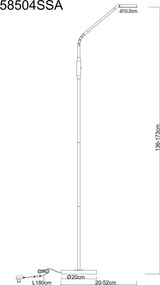 Lampadar/Lampa de podea LED minimalista SILVIO