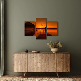Tablou cu pescar (90x60 cm)