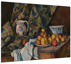 Tablou - Paul Cézanne, Still Life with Apples and Peaches, reproducere (70x50 cm)
