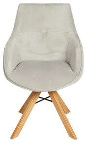 Scaun Vegas Rotativ Smoke Si Oak Gina Darkgrey
