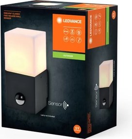 Aplică de exterior cu senzor Ledvance FIGO SQUARE 1xE27/20W/230V