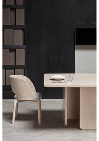 Masă dining cu aspect de lemn de frasin Teulat Arq, 137 x 137 cm