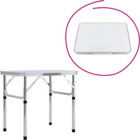 Masă de camping pliabiăla, 60 cm, aluminiu/MDF, KEPI TYP 2