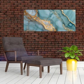 Tablou - Marmură turcoaz (120x50 cm)