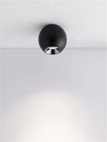 Spot LED aplicat diametru 8,5cm NANO negru, NVL-9052029