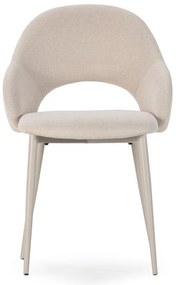 Scaune de dining bej 2 buc. tapițate Lia – Marckeric