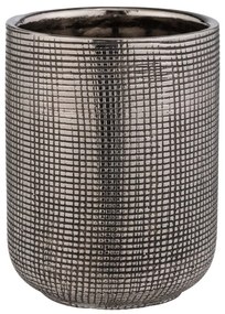 Suport pentru periuța de dinți argintiu din ceramică Rivara – Wenko