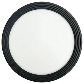 Spot LED/14W/230V 4000K d. 12 cm negru