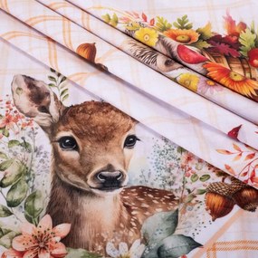 decoDoma Fată de masă centrală ANIMALE DE PĂDURE 85 x 85 cm