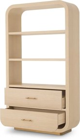 Dulap cu Rafturi design LUX, Furnir stejar, Natur, Quinton