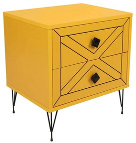 Măsuță de noptieră Luna Yellow