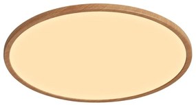 Plafoniera slim LED 2700K 3-step MOODMAKER Oja 42 Wood Foil
