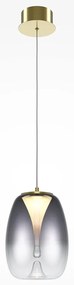 Pendul LED design decorativ Splash auriu/gri