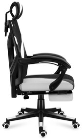 Fotoliu gaming Cruiser 5 (negru + alb). 1087453