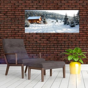Tablou - Cabană de munte (120x50 cm)