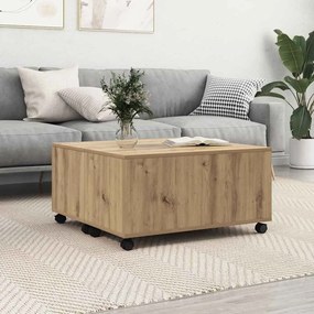 vidaXL Masă de cafea stejar artizanal 75 x 75 x 38 cm Lemn compozit