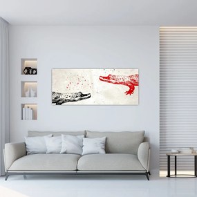 Tablou - Crocodili (120x50 cm)